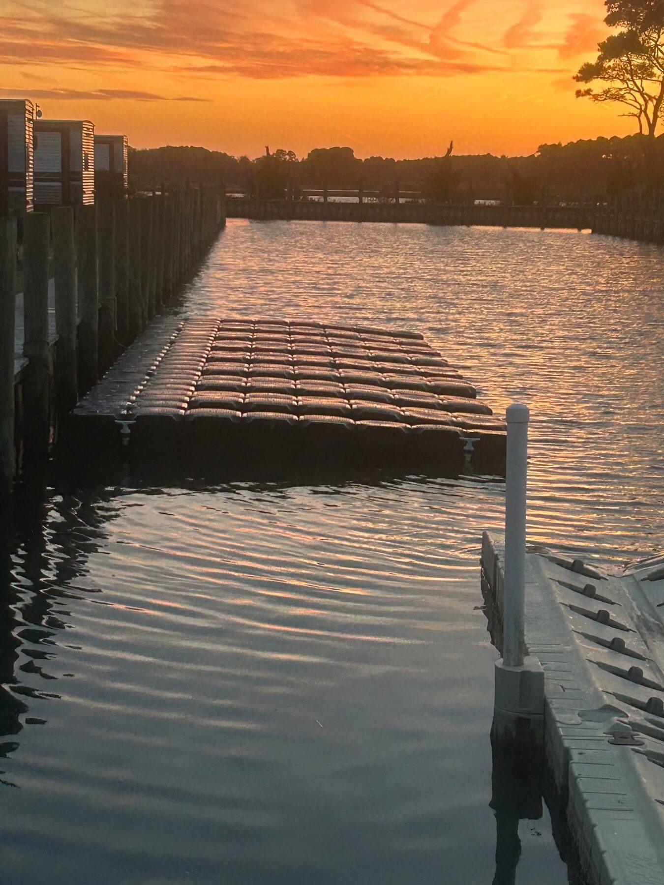 A1 Docks gallery photo of dock section at sunset